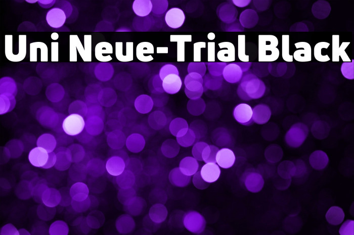 Uni Neue-Trial Black Example 1
