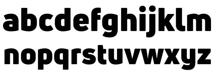 Uni Neue-Trial Black Font LOWERCASE