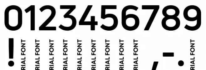 Uni Neue-Trial Bold Font OTHER CHARS