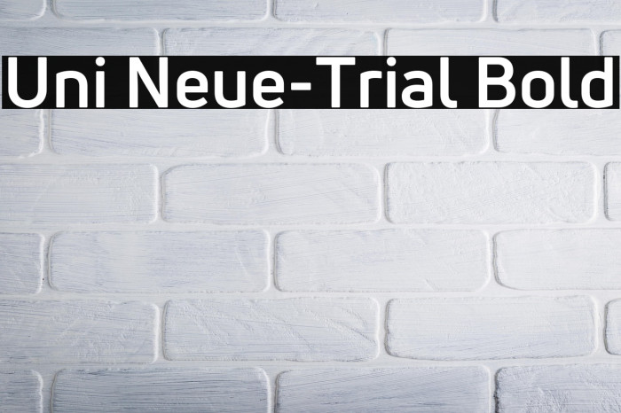 Uni Neue-Trial Bold Example 2