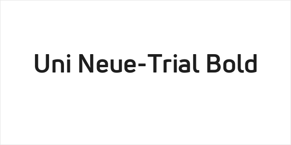 Uni Neue-Trial Bold Logo