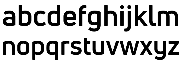 Uni Neue-Trial Bold Font LOWERCASE