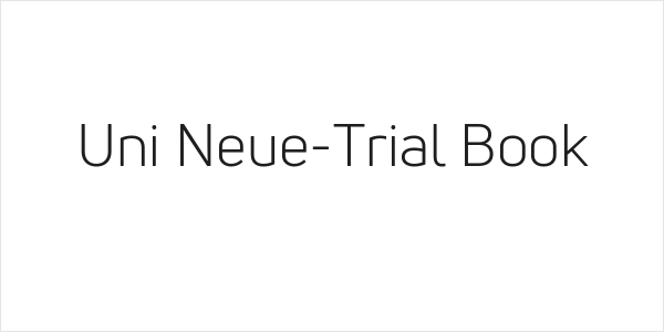 Uni Neue-Trial Book Logo