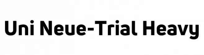 Uni Neue-Trial Heavy  تنزيل الخطوط
