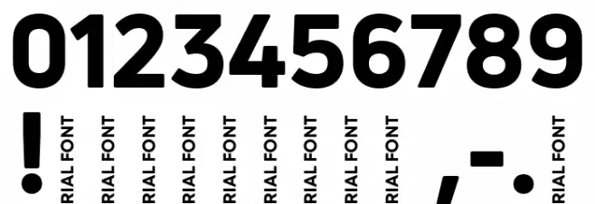 Uni Neue-Trial Heavy Font OTHER CHARS