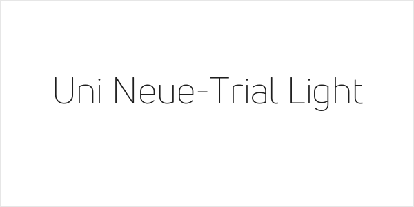 Uni Neue-Trial Light Logo