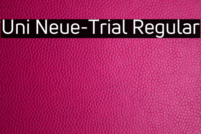 Uni Neue-Trial Regular Example 1