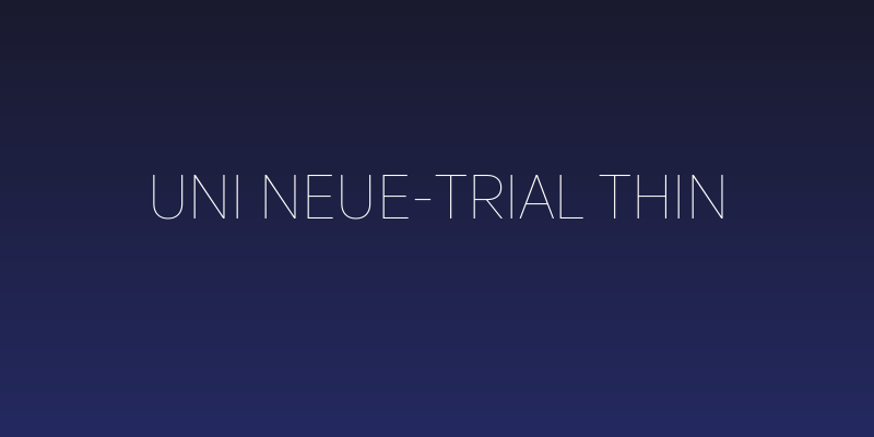 Uni Neue-Trial Thin Social Header