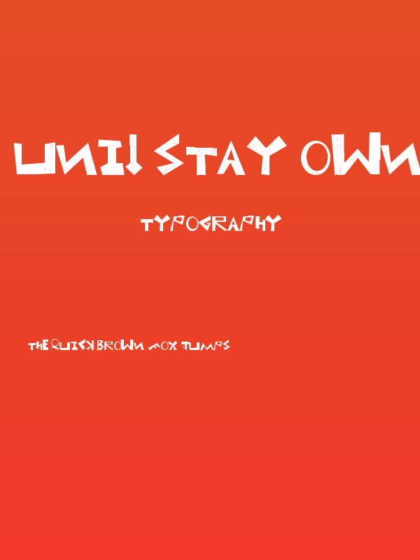 Uni! Stay own now! Poster
