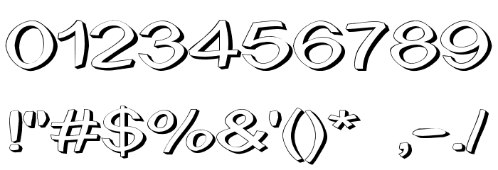 Uni Tortred Font OTHER CHARS
