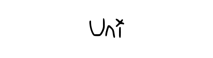 Uni  font caratteri gratis