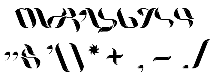 UniLeaf Italic Font OTHER CHARS