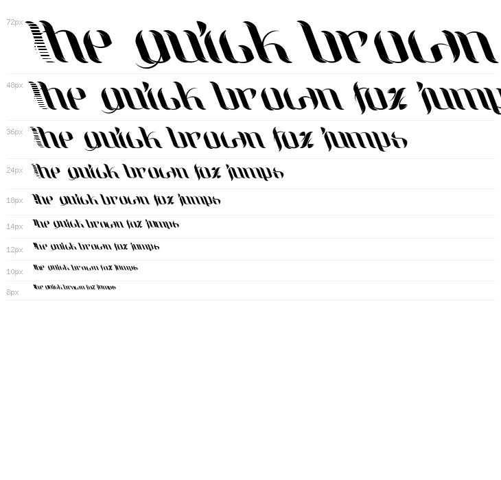 UniLeaf Italic Waterfall