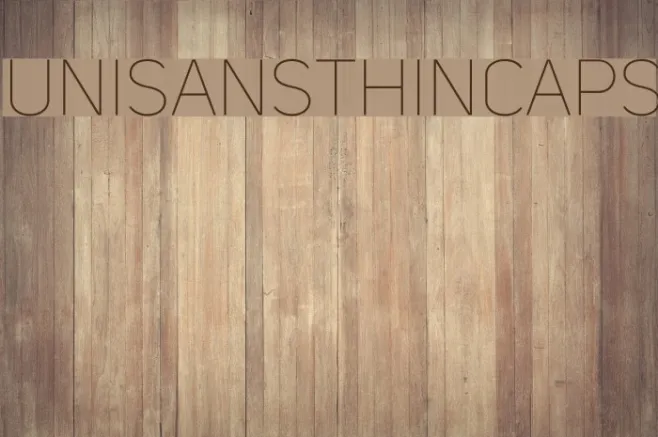 UniSansThinCAPS Example 2