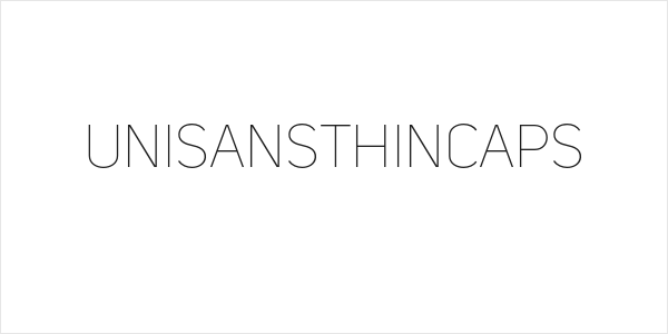 UniSansThinCAPS Logo