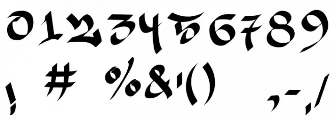 UniWide Font OTHER CHARS