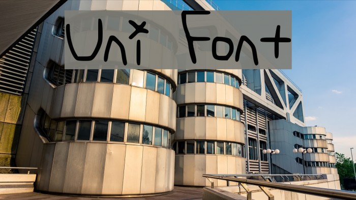 Uni Font examples