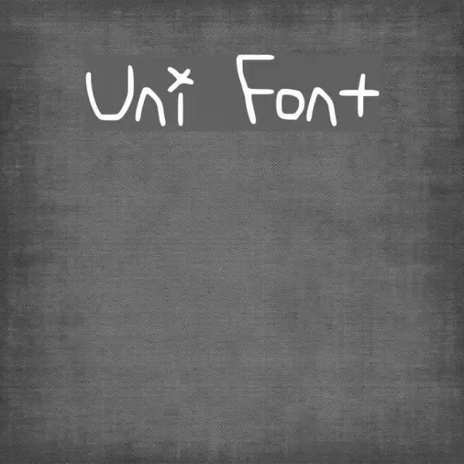 Uni Font examples