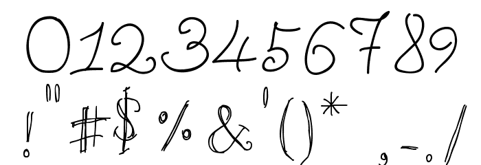 Unic Calligraphy Font OTHER CHARS