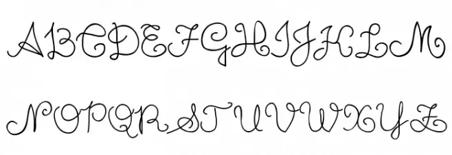 Unic Calligraphy Schriftart Groß