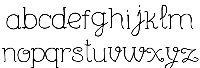 Unic Calligraphy Font LOWERCASE