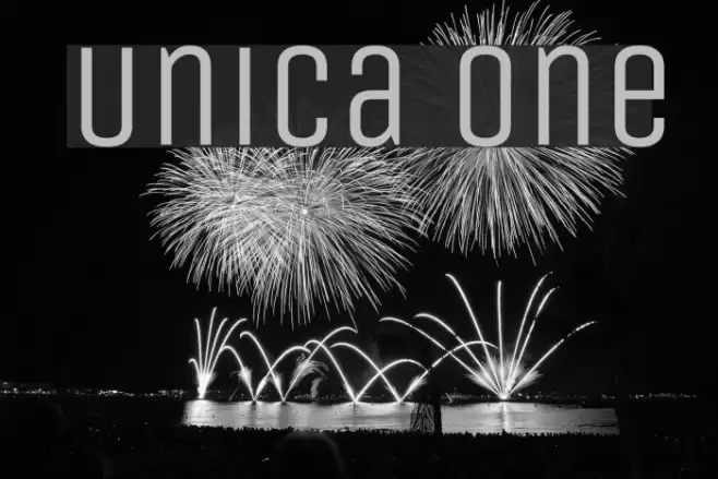 Unica One Font examples