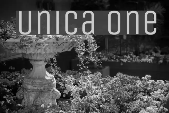 Unica One Font examples
