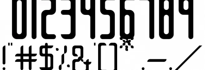 Unica Regular Font OTHER CHARS