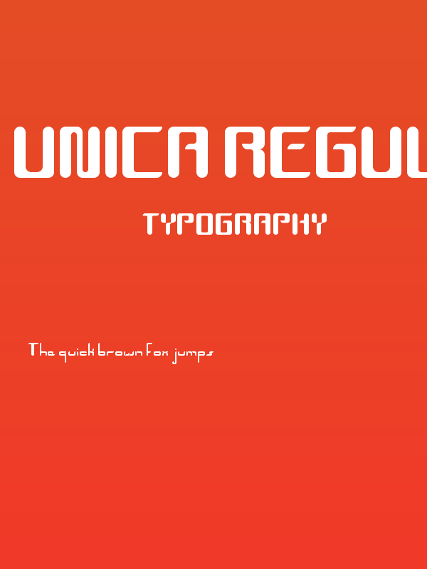 Unica Regular Poster