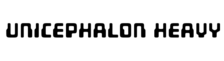 Unicephalon Heavy  フリーフォントのダウンロード