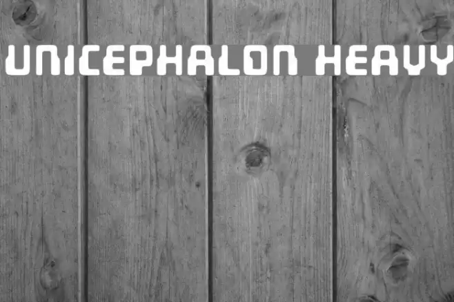 Unicephalon Heavy خط examples