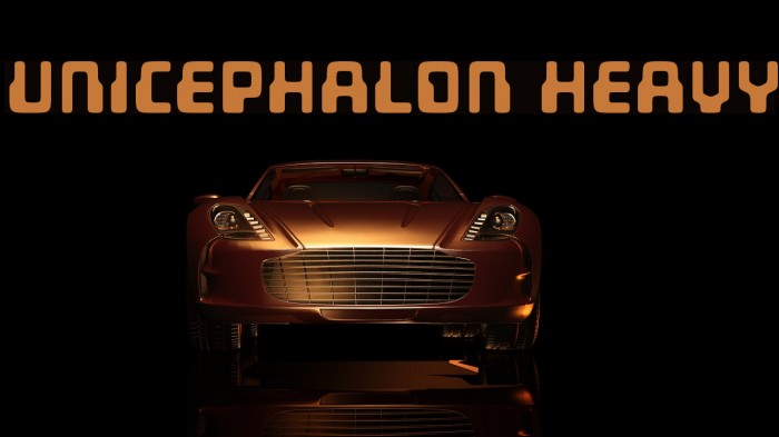 Unicephalon Heavy لخطوط تنزيل examples