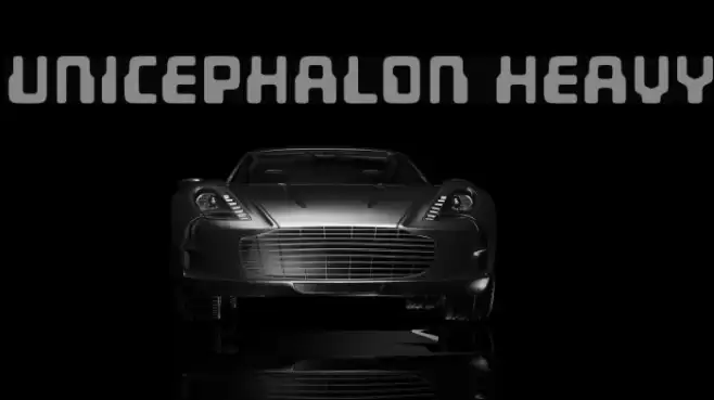 Unicephalon Heavy خط examples