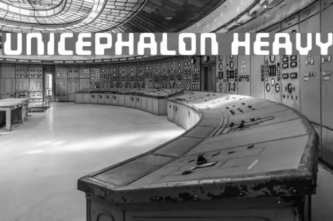 Unicephalon Heavy خط examples
