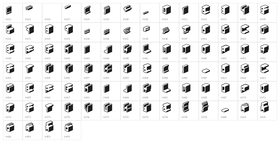 Unicode 0024 Character Map