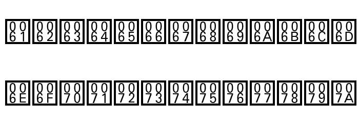 Unicode BMP Fallback SIL Font LOWERCASE