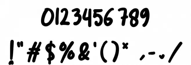 Unicorn Beauties Шрифта ДРУГИЕ символов