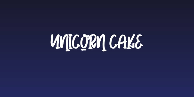 Unicorn Cake Social Header