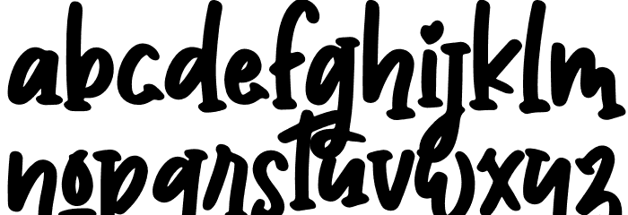 Unicorn Cake Font LOWERCASE