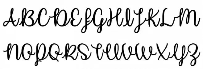 Unicorn Calligraphy Schriftart Groß