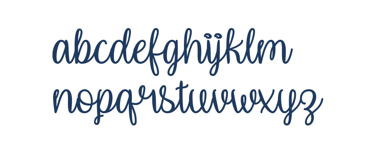 Unicorn Calligraphy Lowercase