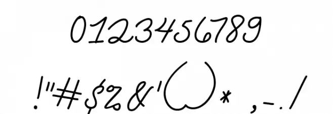 Unicorn Confetti Font OTHER CHARS