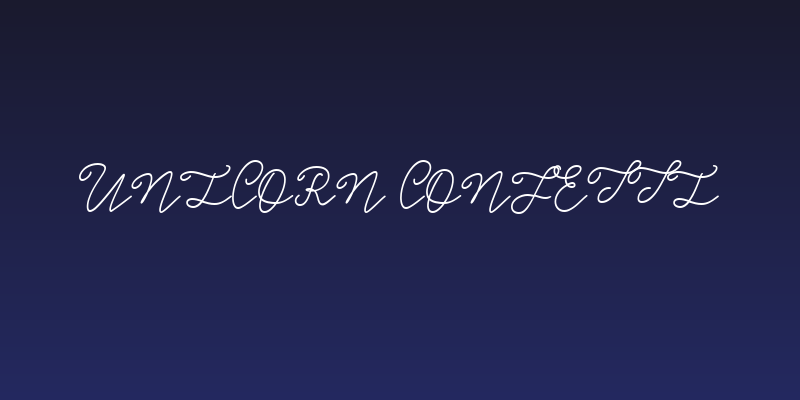 Unicorn Confetti Social Header