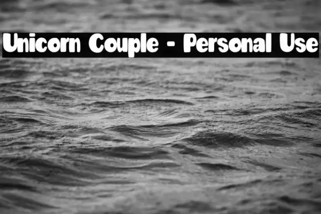 Unicorn Couple - Personal Use Fuentes examples