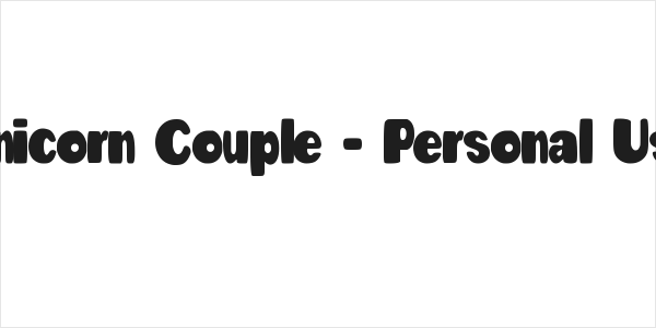 Unicorn Couple - Personal Use Logo