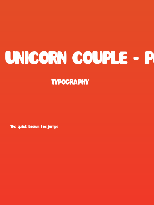 Unicorn Couple - Personal Use Poster