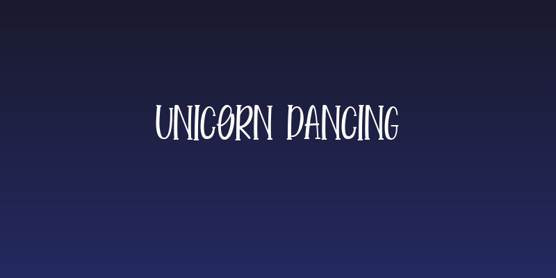 Unicorn Dancing Social Header