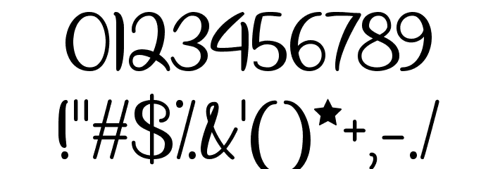 Unicorn Giggles Font OTHER CHARS