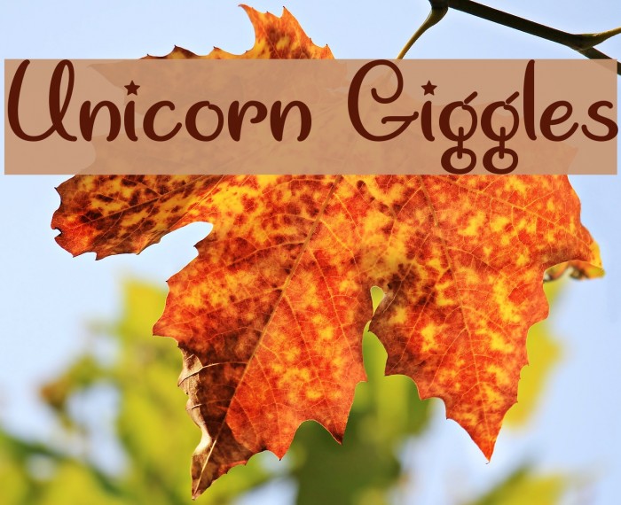 Unicorn Giggles Font examples