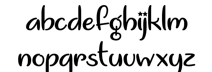 Unicorn Giggles Font LOWERCASE